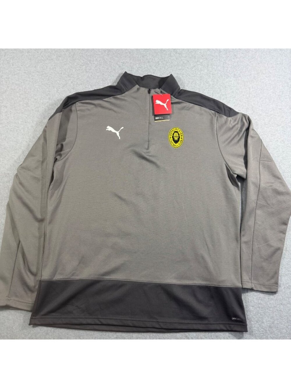 Puma DryCELL Mens XXL Gray 1/4 Zip Pullover Training Golf Activewear NWT